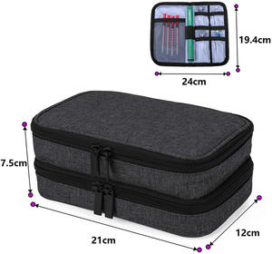 กระเป๋าเดินทางอินซูลินสองชั้นสำหรับผู้ป่วยโรคเบาหวานอินซูลินและยา - Product Image 2