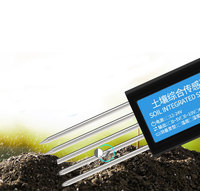 Capteur de sol 7-en-1 RS485, température, humidité, conductivité, azote, phosphore, potassium, pH, testeur de fertilité du sol FDR 12-24V