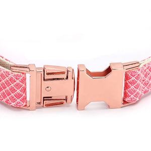 Ensemble collier et laisse pour chien gravé multicolore avec collier réglable et plaque d'identification personnalisée pour chiens de petite et moyenne taille - Product Image 4