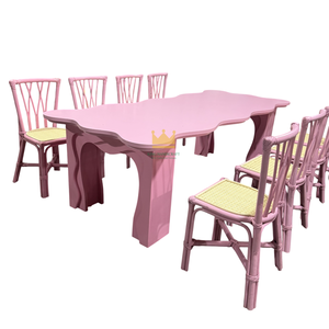 Silla Infantil de Ratán Hecha a Mano, Moderna y de Lujo, Silla Infantil Tejida Natural para Decoración de Eventos, Bodas y Hoteles al Aire Libre - Product Image 5