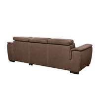 Meubles de salon avec appui-tête convertible, canapé d'angle polyvalent en forme de L, fauteuil inclinable manuel