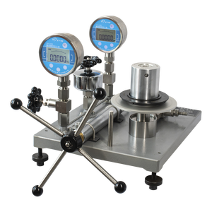 Manomètre à piston pour essais hydrostatiques, calibrateur de bureau, testeur à poids mort 60 bars - Product Image 2