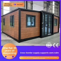 Maisons conteneurs pour l'expansion du commerce extérieur, bâtiments modulaires préfabriqués, modules pliables à assemblage rapide, maisons mobiles étanches