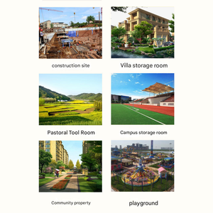 Grand hangar de stockage extérieur abri de jardin en métal étanche pour outils stockage de vélo robuste - Product Image 4