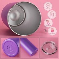 Gobelet isotherme à double paroi en acier inoxydable 304 personnalisé avec logo, 8 oz/12 oz, tasse de voyage anti-fuite, tasse à café