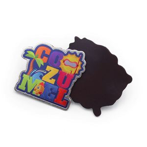 Factory Outlet Custom 3D Aluminum Foil Embossed Metal Country Souvenir Gift <b>Fridge</b> Magnets - Product Image 1
