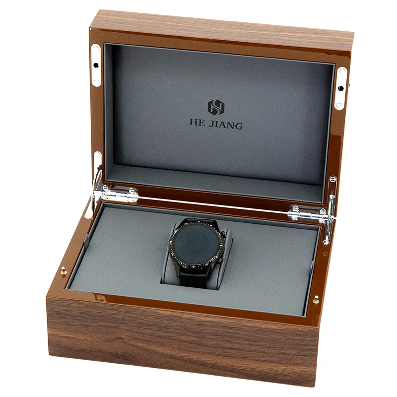 Scatola di imballaggio in legno di lusso personalizzata personalizzata scatola di raccolta scatola di orologi in legno naturale per il commercio all'ingrosso