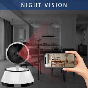 ミニ屋内ベビーモニター WiFi CCTV セキュリティカメラ CMOS 5MP V380/ZIOT/YSX/V380 Pro 内蔵サイレン ホームセキュリティ PTZ モニタリング - Product Image 5