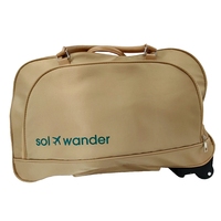 Sac de voyage unisexe en polyester avec roulettes, poignée souple, durable, léger, motif géométrique, fermeture éclair, sacs de sport en gros