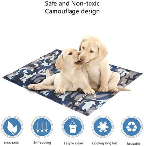 แผ่นเจลทำความเย็นสำหรับสัตว์เลี้ยง ลายพราง ปลอดสารพิษ ไม่ต้องแช่เย็น กันน้ำ เย็นสบายในฤดูร้อน - Product Image 2