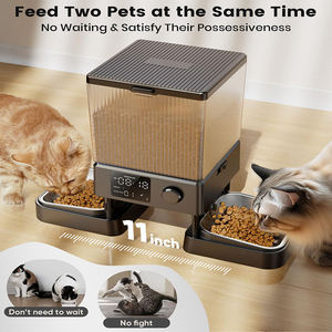 Otomatik Kedi Köpek Mama Kabı 5L Paslanmaz Çelik Plastik Şarjlı Modern Tasarım LCD Ekranlı Zaman Ayarlı Mama Dağıtıcı (Kuru Mama İçin) - Product Image 2