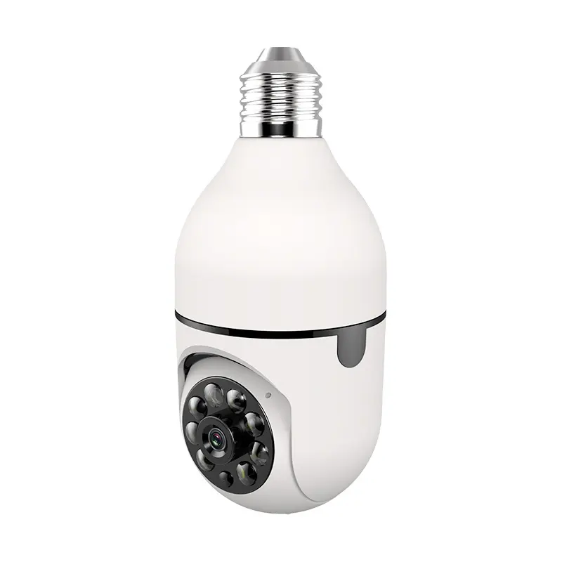 Tuyaスマート電球カメラ屋内自動追跡フルHDIPスマートWiFi電球セキュリティカメラ
