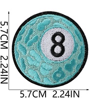 Patchs en feutre non tissé brodés thermocollants écologiques American Vintage Grit Billiards, style cowboy, motifs nœud, fleur, cœur pour chapeau