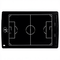 Tableau Tactique de Football Professionnel Effaçable Magnétique Électronique Format de Poche à Bords Droits pour Entraîneur