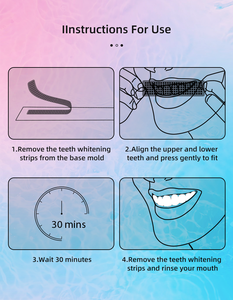 Strisce Sbiancanti per Denti, 7 Paia (14 Pezzi), Rimuovono Efficacemente le Macchie e Ripristinano il Colore Naturale dei Denti per Uso Domestico - Product Image 5