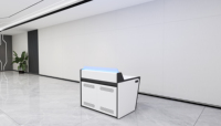 Poste de travail multi-personnes personnalisé avec console de contrôle réglable, bureau vertical moderne en métal