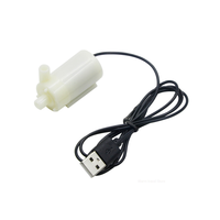 Pompe à eau submersible portable à faible pression, moteur sans balais USB 5V DC super silencieux, sortie 7 mm, hydroponique, aquarium, circulation