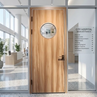 Porte d'hôpital en bois MDF à ouverture latérale insonorisée pour cliniques et bureaux, idéale pour les projets médicaux - Fournisseur direct usine