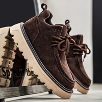 Bottes de travail mi-mollet pour hommes, style britannique, pour l'extérieur, bonne adhérence, hydrofuges, respirantes, bottes tendance pour jeunes