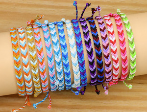 Vòng Tay Dệt Bằng Tay Dây Sáp Nhiều Màu Vòng Tay Dệt Bằng Dây Sáp Điều Chỉnh Được Vòng Tay Tình Bạn Vòng Tay Lướt Sóng Chống Nước - Product Image 3