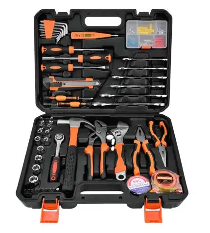 Conjunto de ferramentas chave de ponta aberta, kit de ferramentas de reparo automático para uso em casa com 53 peças