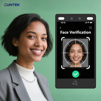 Sistema de Puerta Automática con Lector de Códigos QR SUNTEK, Dispositivo de Seguridad Inteligente con Reconocimiento Facial, Visión Nocturna y Control de Acceso