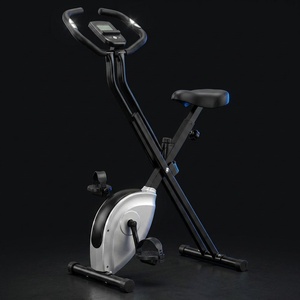 Vélo <span class=keywords><strong>d</strong></span>'exercice magnétique pliable ultra silencieux, vélo <span class=keywords><strong>d</strong></span>'<span class=keywords><strong>appartement</strong></span> à cadre en X avec écran LCD pour entraînement cardio à domicile - Product Image 4