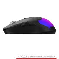 Pabrik kustom ultra ringan ergonomis 2.4ghz 6d tinggi dpi 30000 300mah dual mode led rgb kabel nirkabel komputer Mouse Gaming