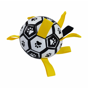 Pelota <span class=keywords><strong>de</strong></span> Fútbol <span class=keywords><strong>de</strong></span> Juguete con Asas <span class=keywords><strong>de</strong></span> Agarre y Diseño <span class=keywords><strong>de</strong></span> Huellas <span class=keywords><strong>de</strong></span> Patas para Jugar al Tira y Afloja <span class=keywords><strong>en</strong></span> Exteriores, Jardín o Playa - Product Image 4