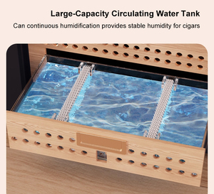 जिउफू लक्जरी बड़े सिगार ह्यूमिडिफायर आधुनिक थर्मोमेडी विद्युत सिगार ह्यूमिडोर कैबिनेट कूलर - Product Image 5