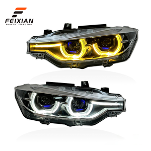 Faro a <span class=keywords><strong>LED</strong></span> per <span class=keywords><strong>BMW</strong></span> Serie 3 <span class=keywords><strong>F30</strong></span> F35 2013-2018, Gruppo Ottico con Lente Proiettore, Luci Diurne DRL, Plug and Play, Nuovo 12V - Product Image 1