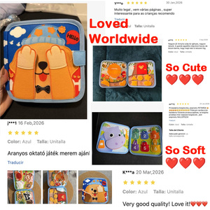 <span class=keywords><strong>Livre</strong></span> en tissu doux pour tout-petits, <span class=keywords><strong>livre</strong></span> d'activités Montessori, centre d'apprentissage précoce pour enfants d'âge préscolaire 1+ - Product Image 6