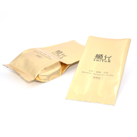 Sachet en plastique à soufflet latéral, thermoscellable, avec dos en feuille d'aluminium, pour l'emballage de produits cosmétiques