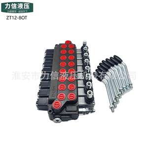 Vannes hydrauliques directionnelles manuelles multi-voies ZT12-8 fournies par le fabricant pour les véhicules sanitaires, les chariots élévateurs, l'ingénierie - Product Image 6