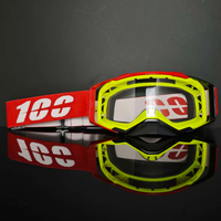 Masque de motocross 100LK-SCOT haute performance avec monture intégrale en TPU pour hommes, verres cylindriques coupe-vent, lunettes d'extérieur réglables