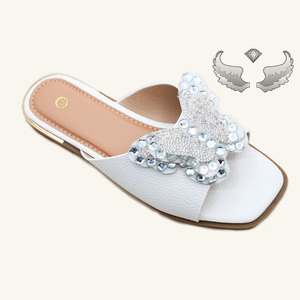 Chaussons décontractés quotidiens - Chaussures plates tendance pour femmes - Nouveaux chaussons plats pour femmes avec strass - Sandales - Product Image 3