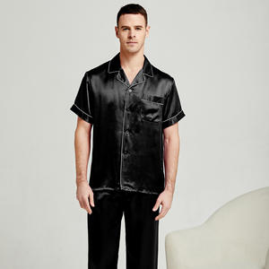 <span class=keywords><strong>Pantaloncini</strong></span> <span class=keywords><strong>pigiama</strong></span> da <span class=keywords><strong>uomo</strong></span> in seta 100% Set <span class=keywords><strong>pigiama</strong></span> in seta lavabile in <span class=keywords><strong>pigiama</strong></span> - Product Image 6