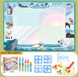 Tapis de <span class=keywords><strong>dessin</strong></span> et de jeu aquatique réutilisable pour l'éducation précoce des enfants, tapis de peinture à l'eau, planche d'art DIY pour enfants - Product Image 5