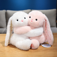 Peluche personnalisée mignonne d'ours, d'éléphant, de lapin, de capybara, cadeau de la Saint-Valentin, série animaux pour bébés, mignonne et créative
