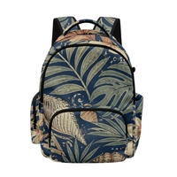 Sac à dos multi-poches pour ordinateur portable de 17 pouces, motif coquillage samoan, prêt pour les voyages, pour l'école, le bureau et les voyages