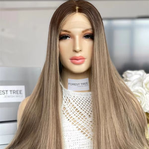 Extensiones de cabello europeo de nuevo diseño 2025, pelucas superiores de encaje HD sin pegamento, cabello eslavo con nudo Invisible para mujeres blancas - Product Image 1