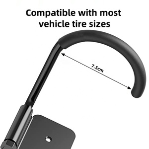 <span class=keywords><strong>Support</strong></span> <span class=keywords><strong>Mural</strong></span> de Rangement Vélo pour Garage avec Entretoise, <span class=keywords><strong>Support</strong></span> de Stationnement Vélo Rotatif à 360 Degrés de Haute Qualité, Crochet <span class=keywords><strong>Vertical</strong></span> - Product Image 6