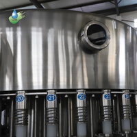 Ligne de remplissage et d'emballage automatique clé en main pour bouteilles d'eau en plastique à grande vitesse 32-32-8 (lavage, remplissage, rinçage)