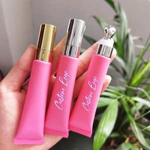 Meistverkaufter Veganer Langanhaltender <span class=keywords><strong>Massage</strong></span>-Lipgloss Hochpigmentierter Glänzender Transparenter Nude-Lipgloss mit Massagekopf Make-up - Product Image 2