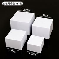 Présentoir Moderne en Acrylique en Forme de Cube pour Traiteur, Desserts, Objets de Collection, Bijoux, Figurines, Expositions, Mariages