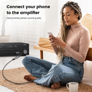 Cable de Instrumento para Guitarra TRS de 6.35 mm (1/4 de Pulgada) con Conector de Metal Chapado en Oro de 24K de Alta Calidad Personalizado de Fábrica - Product Image 6