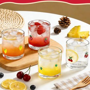 Verres à jus Fruit Icon |   Verre à vin sans pied de 14 oz au design moderne et durable pour les fêtes estivales, les soirées fruitées et les cadeaux d'anniversaire - Product Image 1