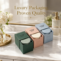 BONROY pour boîte en carton rigide de luxe sur mesure, style tiroir, avec pelliculage mat, gaufrage, doublure en mousse et plateau à encoche pour bijoux