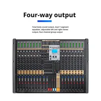 Mélangeur de réverbération double DSP série T-LDST 10 12 16 20 canaux pour la scène de conférence, la performance, USB, Bluetooth
