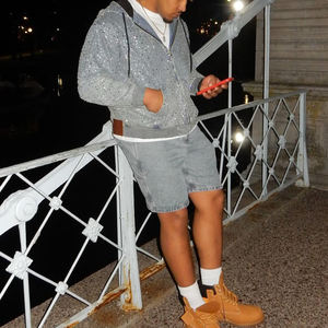 Naisen カスタム ラインストーン ジャケット メンズ クリスタル ストリートウェア オーバーサイズ バギー アップリケ パッチ ジップアップ デニム フーディー - Product Image 3